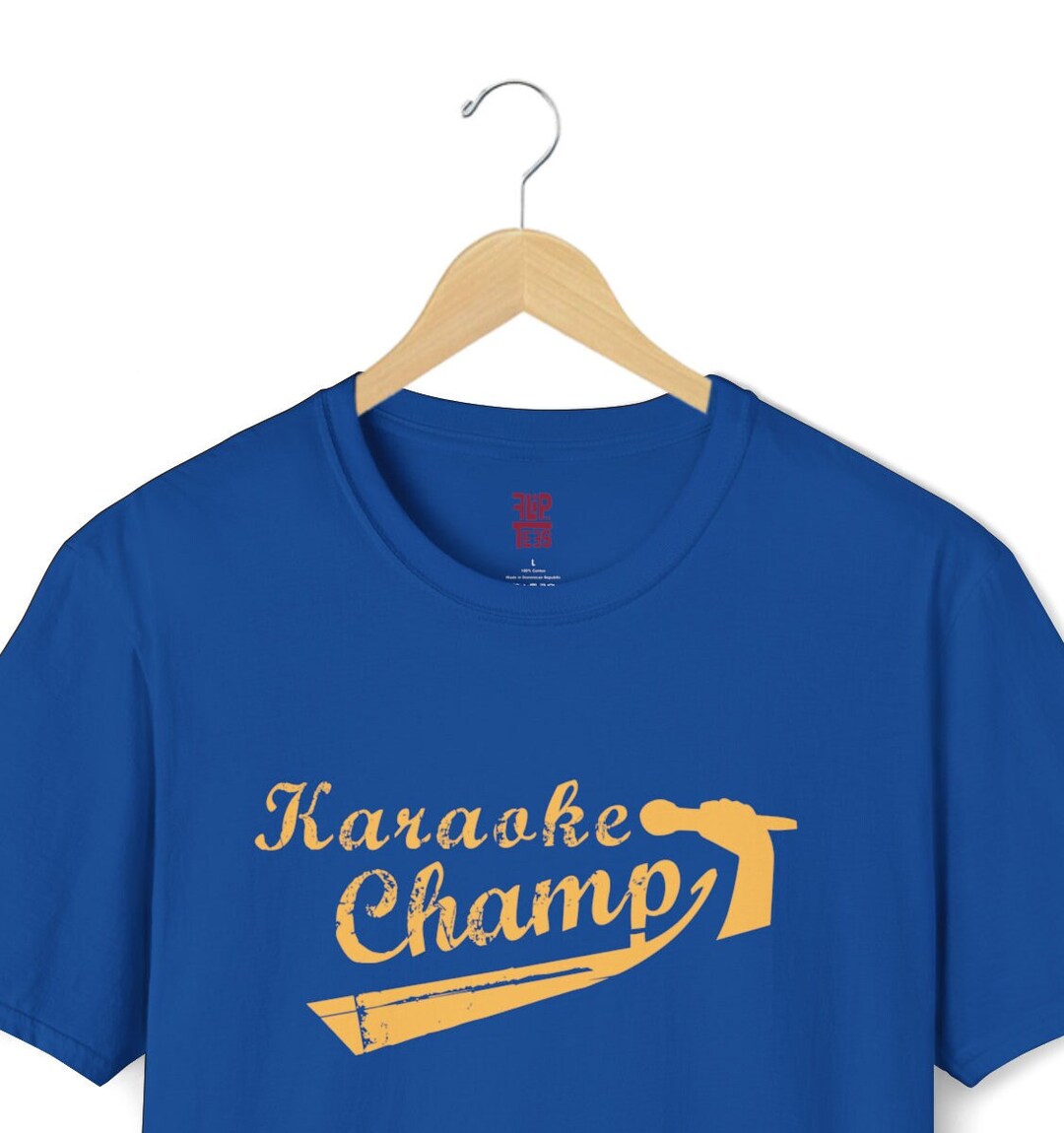 Karaoke Champ T Shirt Unisex Softstyle Karaoke Winner T Shirt