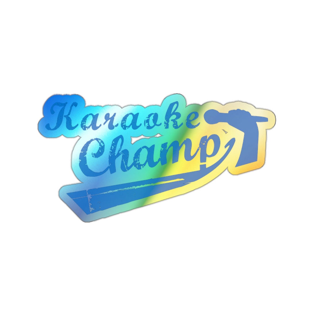 Karaoke Champ Holographic Sticker | Filipino Pride Gift - Etsy
