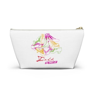Filipino Imelda, The sweet life Accessory Pouch w T-bottom | Filipino Cosmetic Pouch | Polyester travel Pouch | Cosmetic pouch