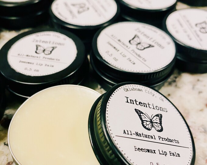 All-Natural Beeswax lip balm