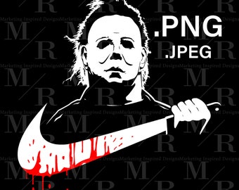 Michael Digital Files | Instant Download | Halloween PNG | Horror Movie Design