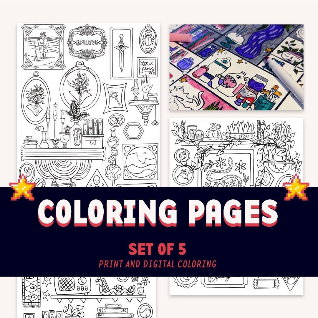 Cozy Adult Coloring Pages, Simple Plant Coloring, Download and Print