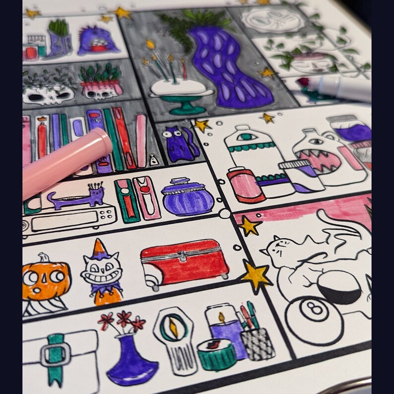 Cozy Adult Coloring Pages, Simple Plant Coloring, Download and Print