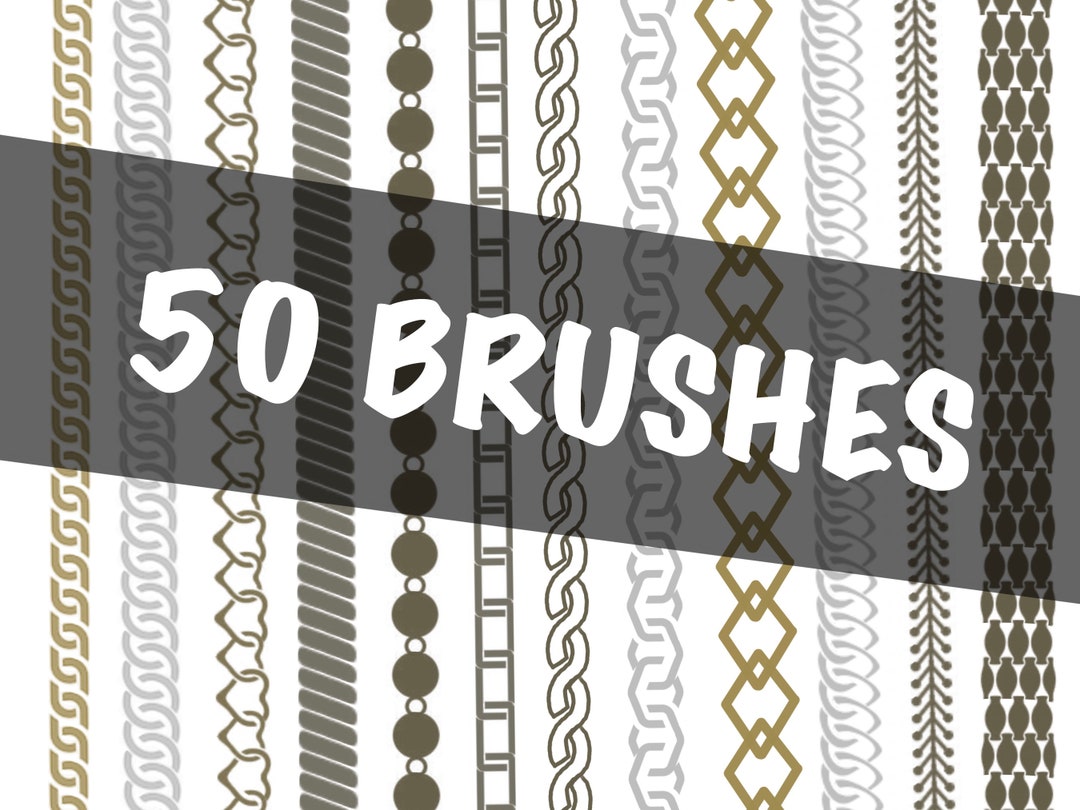 Procreate Brushes, Chain Procreate Brush, Procreate Chain Brush, Chain