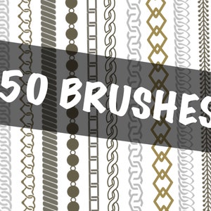Procreate Brushes, Chain Procreate Brush, Procreate Chain Brush, Chain Brushes for Procreate, Chain Brushset, Procreate Jewelry Brushes
