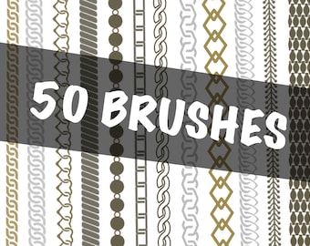 Procreate Brushes, Chain Procreate Brush, Procreate Chain Brush, Chain Brushes for Procreate, Chain Brushset, Procreate Jewelry Brushes