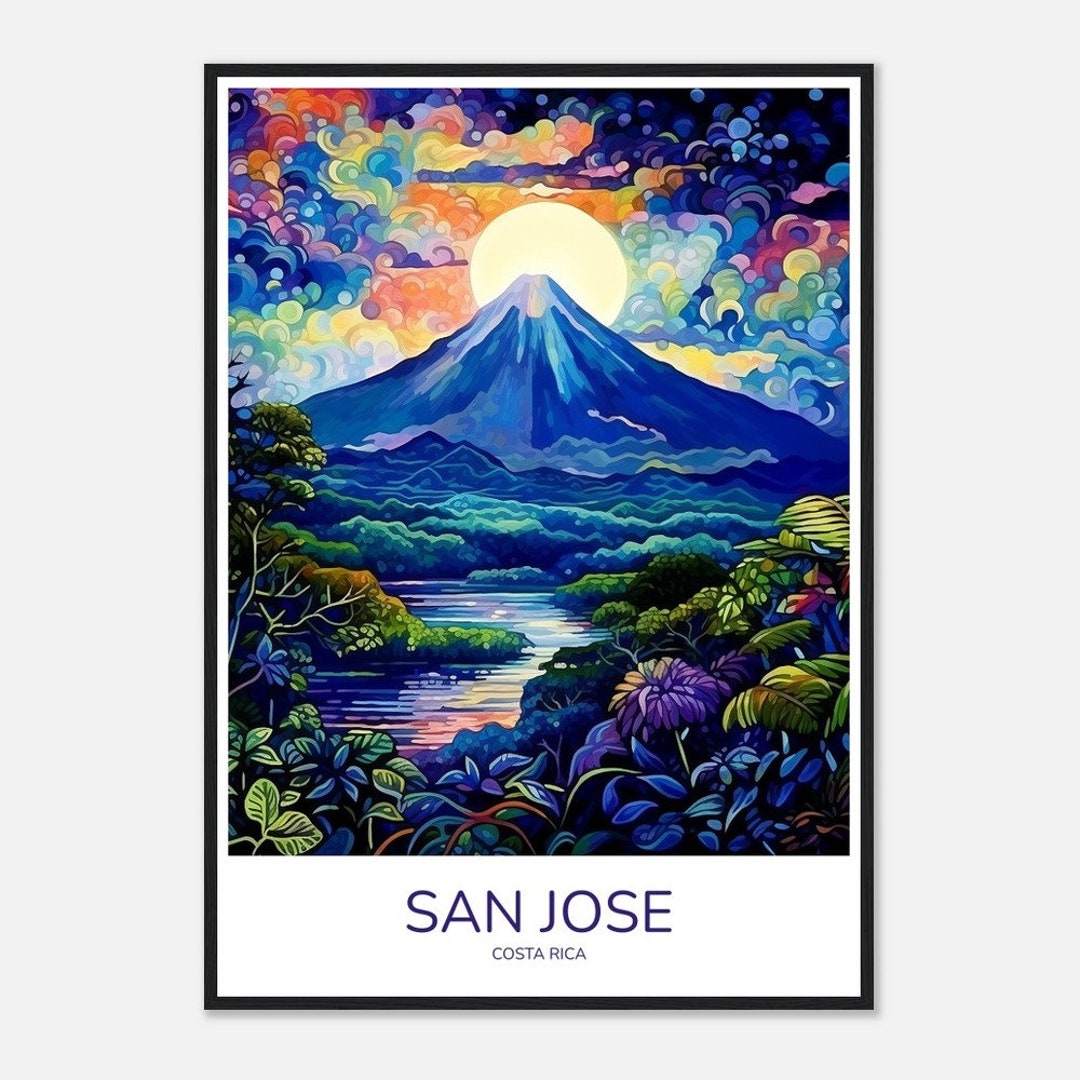 San Jose Costa Rica Wall Art Striking Cloud Forest Image Etsy