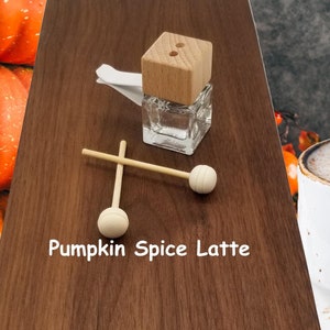 Car Vent Air Diffuser – Pumpkin Spice Latte Scent | Coffee, Cinnamon, Vanilla, Maple | Adjustable Clip Fits Most Vents