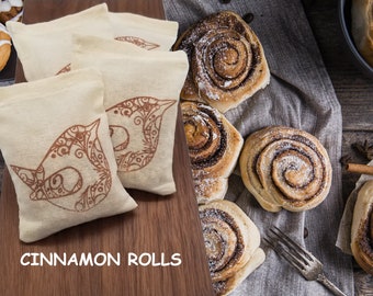 Cinnamon Rolls Scented Sachets - Set of 4 Air Freshener, Party Favor, Housewarming, Thank You, Mother's Day Gift