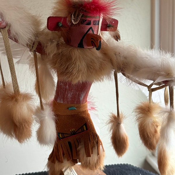 Vintage Red Tail Hawk Kachina Doll handcrafted original