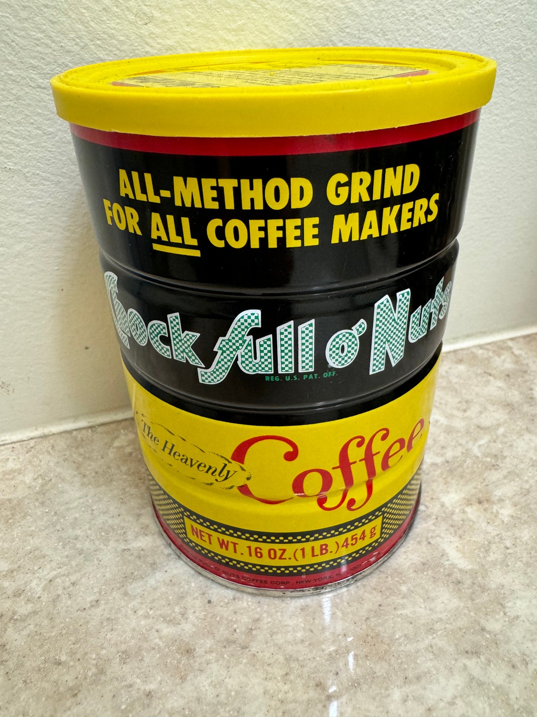 Vintage Chock Full O Nuts Coffee Can Etsy