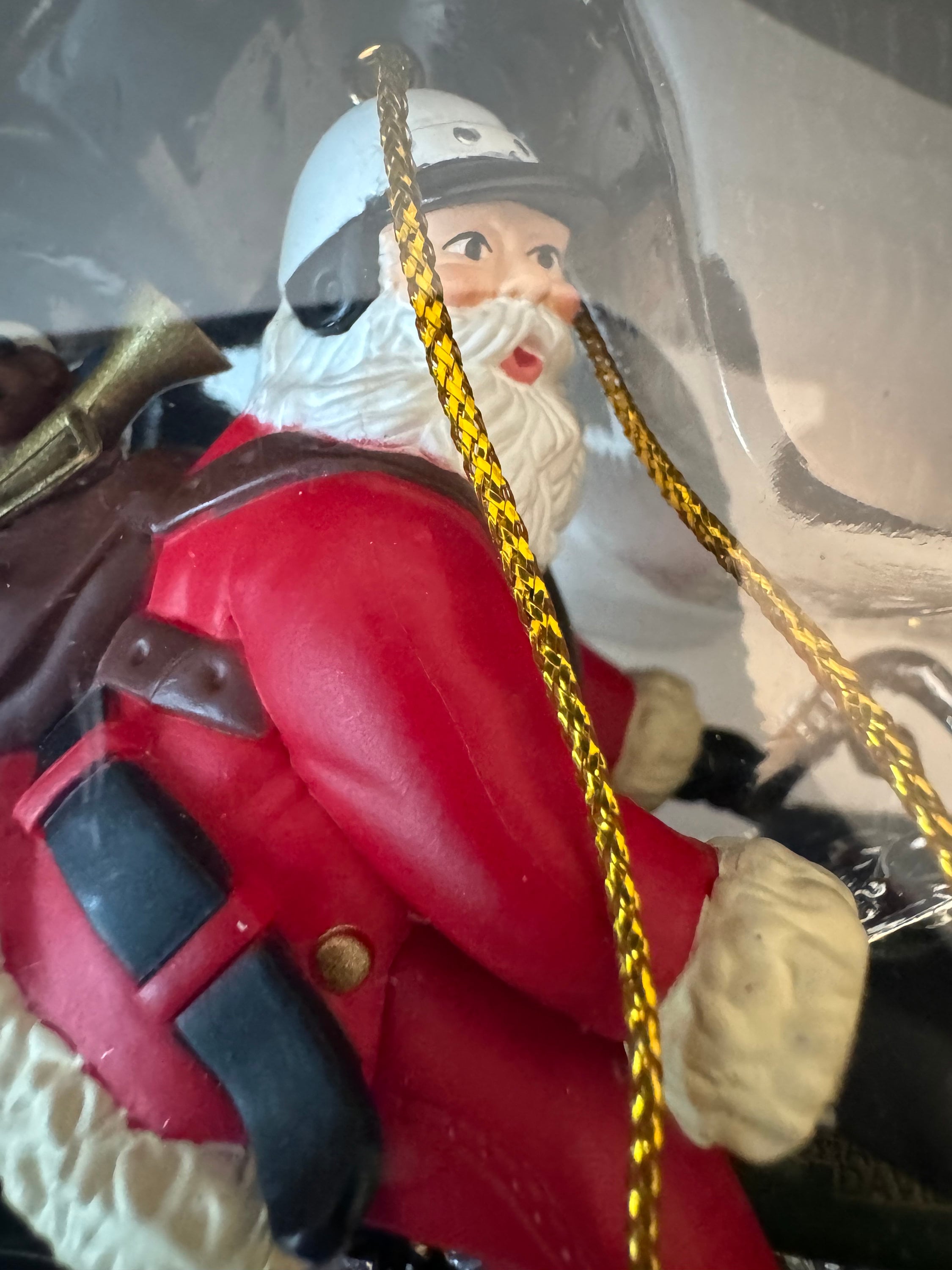 Harley Davidson Santa Motorcycle Ornament Etsy