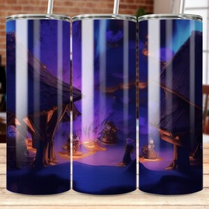 Fantasy Dwarves 20 oz Skinny Tumbler Sublimation Design, Straight & Tapered Wrap, Tumbler Wrap, Tumbler Png, Instant Download