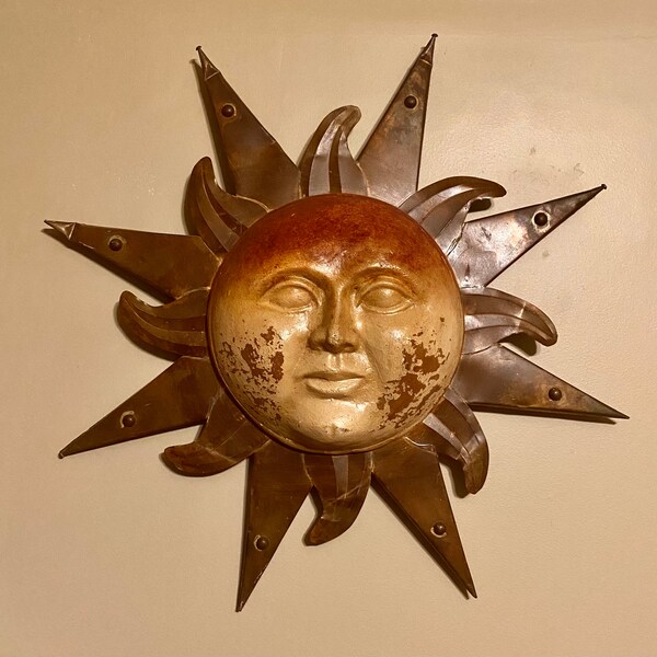 Metal Sun Wall Art Etsy