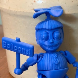 Ballon Boy BB - Spinning Hat - Round Back - 360 Rotating Head Five Nights At Freddy's 2 Flexi Sensory/Fidget Toy FNAF Movie Removable Hat