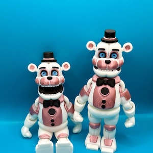 FunTime Freddy Fazbear Sister Location- Moveable Mouth Five Nights At Freddys Flexi Display Figure FNAF(Removable Ears) Each Sold Separately