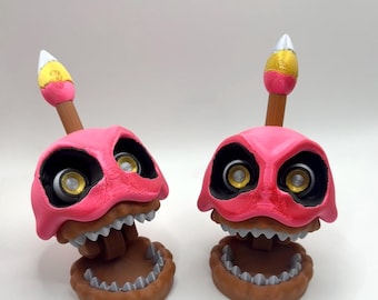 Nightmare Cupcake - Five Nights At Freddy’s 2 Movie Cupcake FNAF 4 - Adjustable Mouth Full Color - Removable Candle (Each Sold Separately)