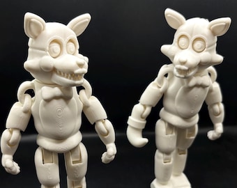 Toy Foxy With Or Without Hook From Five Nights At Freddy's 2 FNAF 2 Flexi Sensory/Fidget 360 Rotating Head (Each Sold Separately)