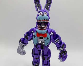 Nightmare Bonnie - Five Nights At Freddy’s 2 Movie - FNAF 4 Bunny - Adjustable Mouth - Nightmare Sensory Display Model FNAF