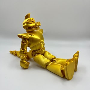 Glamrock Montgomery (Monty) Gator Verstellbarer Mund - Fünf Nächte bei Freddys Flexi Sensory/Fidget Spielzeug FNAF Sicherheitsbruch Abnehmbarer Schwanz