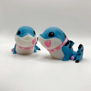 Jeff the Land Shark-Pup Cute (High Quality) 3D Printed Game Inspo Figure/Keychain Full Color (Each Sold Separately)