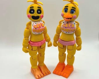 トイ・チカ FNAF 2 ムービー 可動フィギュア – くちばしあり/なし