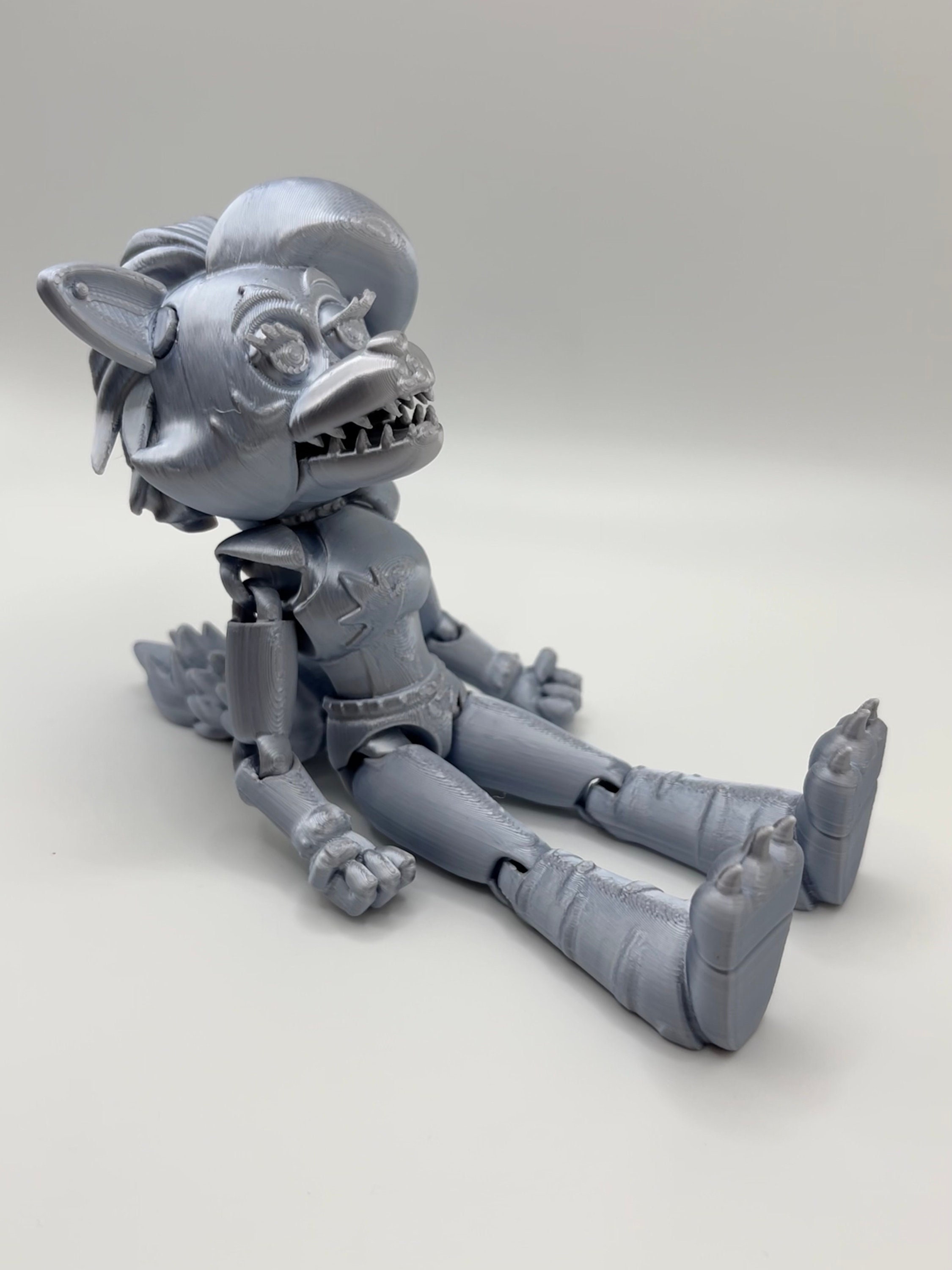 Glamrock Roxanne Wolf (roxy) Flat Back/short Hair Adjustable Mouth- Five  Nights at Freddy's Flexi Sensory/fidget Toy FNAF Security Breach - Etsy