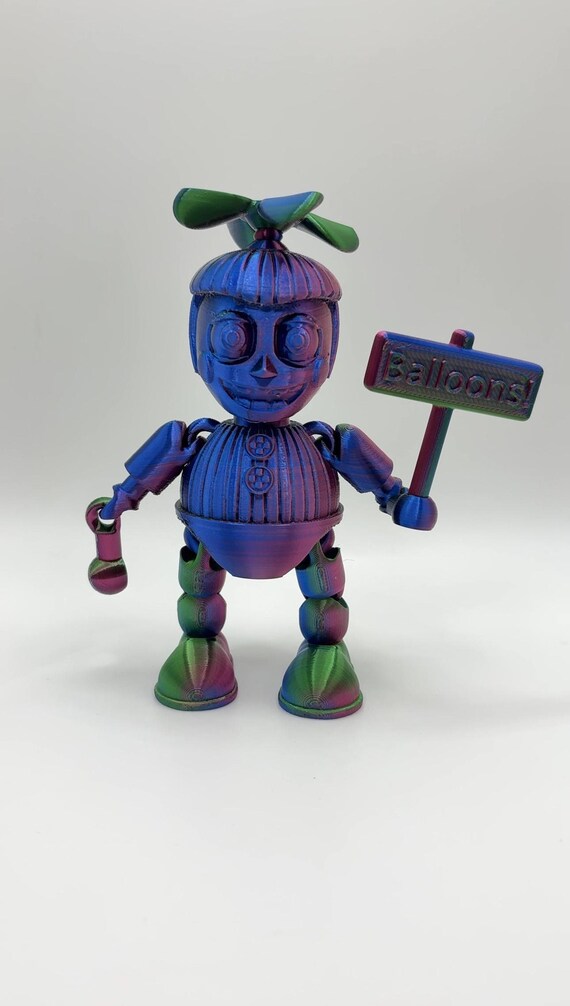 Ballon Boy BB Spinning Hat Round Back 360 Rotating Head Five Nights  At Freddy's Flexi Sensory/Fidget Toy FNAF Movie