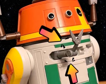 1 Middle Utility Arm C Series - Poseable Droid Utility Arm- 3D Printed Droid Depot Inspo – Custom Driod Accessories (Driod Not Included)