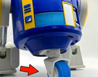 Sturdy Droid Wheel (Removable) with TPU Tire & Ball Bearing | Custom Colors - 1 Leg Wheel