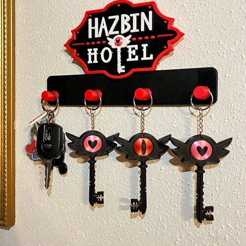 Hazbin Hotel Key & Jewelry Holder 3D Printed Wall Decor Christmas