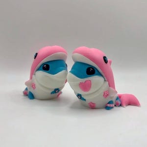 Jeff the Land Shark-Pup Cute Dolphin Costume (High Quality) 3D Printed Figure/Keychain (Each Sold Separately)