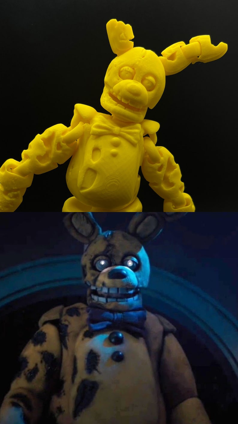 Spring Bonnie/yellow Bunny Matthew Lillard Five Nights at Freddys Movie ...