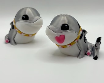 Jeff Shark Pup Skin 3D gedruckte niedliche Spiel Inspo Figur (jeweils separat erhältlich)