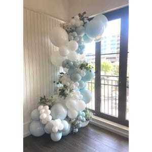 Cloud 9. Cloud Nine. Bridal Shower. Baby Shower. Balloons. DIY Balloon Kit. Balloon Garland. Organic Balloon Garland. Balloon Arch.
