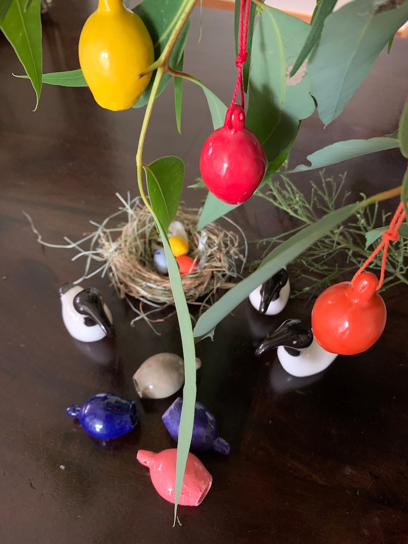 Gum Nut Ceramic Decoration Handmade Gift Australian Bush Charm