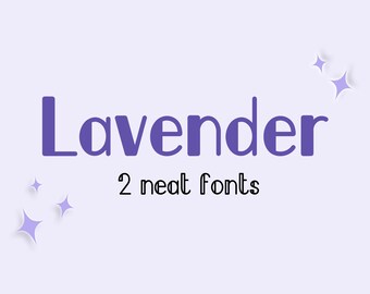 Lavender Fonts - Handwritten Fonts, Neat Fonts, Tidy Fonts, Cricut Fonts, Cute Fonts, Procreate Fonts, Bold Fonts, Block Fonts