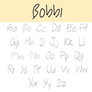 Bobbi Font - Handmade,Bad Handwriting,Rush,Doctor,Note Font