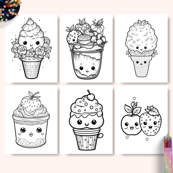 Girl Coloring Pages featuring Pajamas, Kitties, Treats, Cute Animals, Ice  Cream, Sleepover, Printable Coloring Pages