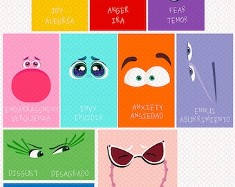 Inside Out 2 Feelings Vectors editable in Vectors and PNG