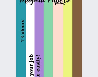 Magical Colourful Papers Printable