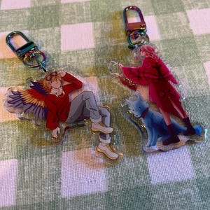 Grian And Pearl HermitCraft Lifeseries keychains