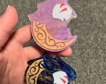 Stolas Galaxy Acrylic Pins