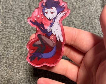 Stolas Look My Way Acrylic Pin