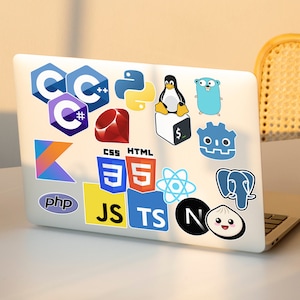 Programming Language Laptop Stickers - Etsy