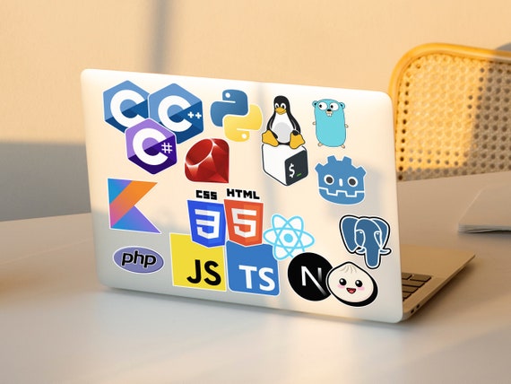 Programming Language Stickers - Laptop Stickers | Programmer Gifts | Coding Stickers | Tech Decals