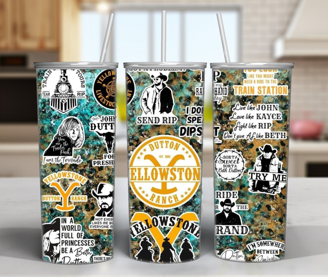 Yellowstone Tumbler/ Beth Dutton Drink Cup/ Rip Tumbler/ Etsy