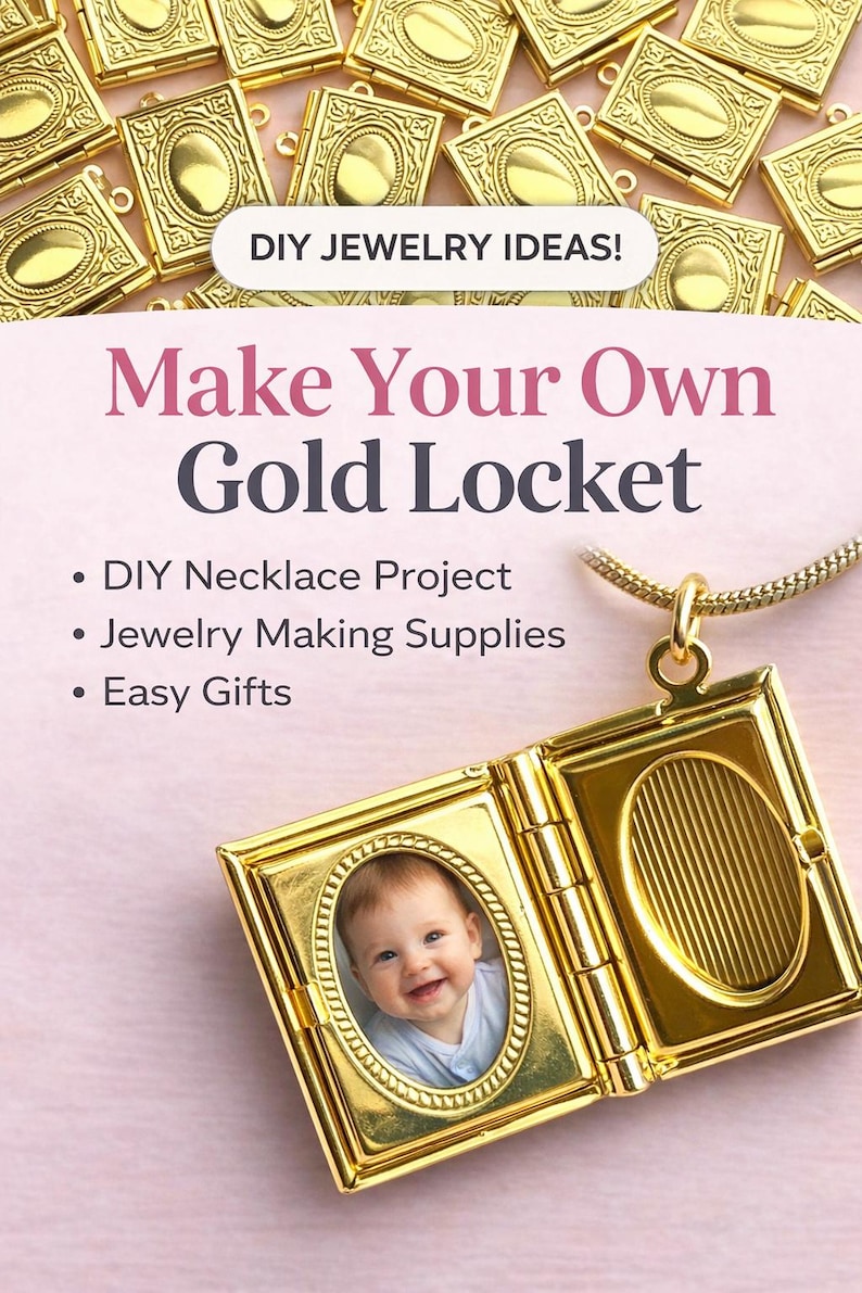 Gold Book Locket Charm for Necklace Book Charm for Jewelry Making Gold Locket Pendant Jewelry Supply Gold Journal Charm Gift for Book Lovers image 10