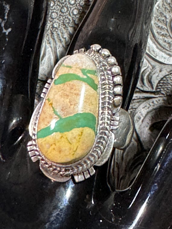 Mesmerizing Native American Navajo Signed Royston Turquoise Sterling Silver Huge Bracelet Mesmerizing Native American Navajo Signed Royston Turquoise Sterling Silver Huge Bracelet