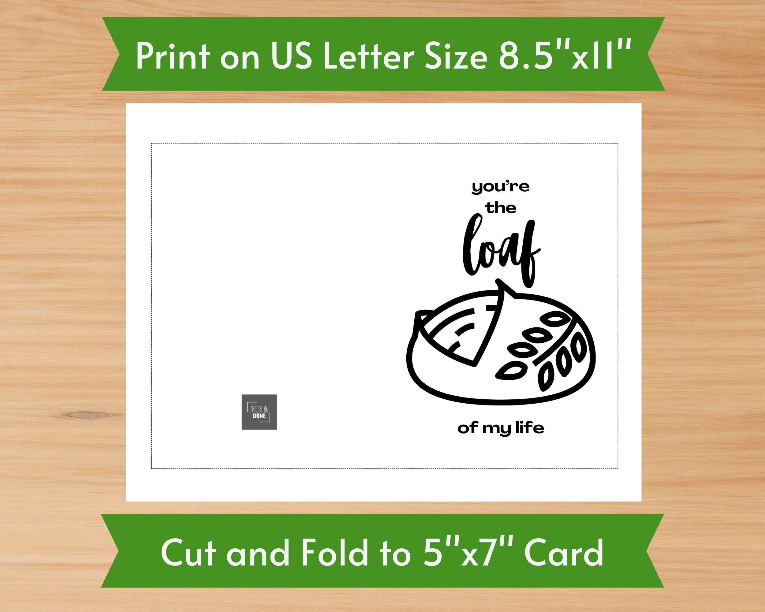 You're the Loaf of My Life Printable Greeting Card | Valentine's Day ...